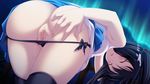  black_hair censored game_cg gensou_no_idea panties shinomori_rinon underwear 