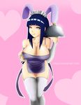  artist_name breasts cleavage evil-dei evildei hyuuga_hinata large_breasts naruto purple_hair smile 