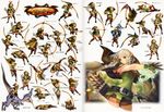  arrow belt boots bow_(weapon) braid brown_eyes cloak dragon's_crown elf_(dragon's_crown) flat_chest gloves highres kamitani_george official_art pointy_ears shorts silver_hair thigh_boots thighhighs twin_braids vanillaware weapon 