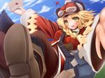  anette_(rune_factory_frontier) blonde_hair gizensha goggles green_eyes hat rune_factory 