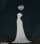 anthro arachnid arthropod black_body bottomwear clothing dress female hi_res hollow_knight:_silksong hollow_knight_(franchise) silk skirt solo spider team_cherry the_nameless_guy weaver_(hollow_knight)