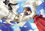  amatsume_akira hashimoto_takashi japanese_clothes kasugano_sora miko yosuga_no_sora 