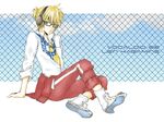  blonde_hair glasses headphones kagamine_len vocaloid 