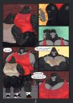 abs absurd_res admiring age_difference anthro ape aroused aroused_by_another aroused_face aroused_male aroused_smile athletic_wear back_muscles barazoku bedroom_eyes biceps big_butt big_daddy_(sing) big_muscles big_pecs black_body black_bottomwear black_clothing black_fur black_shorts bodily_fluids bottomwear brick brick_background brick_wall butt butt_focus butt_slap clothing cocky cocky_grin comic confusion crossed_arms dialogue duo english_text exercise exercise_clothes exercise_clothing eyes_closed fangs flexing flexing_bicep flexing_both_biceps flexing_muscles flexing_pecs flirting flirting_look footwear fur gorilla grey_body grey_fur gym gym_bottomwear gym_shirt gym_shorts gym_topwear hand_on_butt haplorhine heart_symbol hi_res illumination_entertainment larger_anthro larger_male looking_down looking_down_at_another looking_down_at_partner looking_up looking_up_at_another looking_up_at_partner male male/male mammal manly mature_anthro mature_male multicolored_body multicolored_fur muscular muscular_anthro muscular_arms muscular_male muscular_thighs narrowed_eyes older_anthro older_male one_eye_closed pecs primate question_mark rear_view red_clothing red_shirt red_topwear seductive shirt shoes shorts showing_off_muscles sing_(movie) size_difference slap smaller_anthro smaller_male sneakers socks speech_bubble sweat sweatdrop sweaty_arms sweaty_body sweaty_bottomwear sweaty_chest sweaty_clothing sweaty_face sweaty_legs sweaty_shirt sweaty_shorts sweaty_topwear tank_top teeth text thick_arms thick_thighs tight_bottomwear tight_clothing tight_shirt tight_shorts tight_topwear tongue topwear two_tone_body two_tone_fur unrealrui wall_(structure) wet wet_bottomwear wet_clothing wet_shirt wet_shorts wet_tank_top wet_topwear white_clothing white_footwear white_shirt white_socks white_tank_top white_topwear wink winking_at_another winking_at_partner workout workout_clothing workout_outfit younger_anthro younger_male