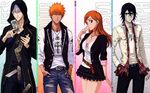  arrancar bleach espada hollow ichimaru_gin inoue_orihime kurosaki_ichigo ulquiorra_cifer ulquiorra_schiffer wallpaper 