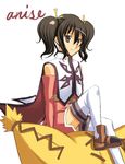 anise_tatlin artist_request black_hair brown_eyes character_name lowres ribbon smile solo stuffed_toy tales_of_(series) tales_of_the_abyss tokunaga twintails 