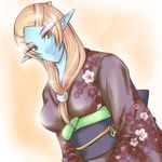  blue_skin front_ponytail japanese_clothes kimono lowres microspace midna midna_(true) pointy_ears solo spoilers the_legend_of_zelda the_legend_of_zelda:_twilight_princess 