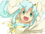  aqua_hair green_eyes hat index kotoba_(kotobato) long_hair robe smile solo to_aru_majutsu_no_index 