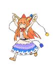  bad_id bad_pixiv_id blush cosplay happy highres horns hyakko ibuki_suika ibuki_suika_(cosplay) katou_haruaki long_hair nikaidou_hitsugi official_art orange_hair solo touhou 