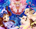  blonde_hair brown_eyes brown_hair drill_hair fairy_wings hair_ribbon long_hair luna_child multiple_girls nanami_sano purple_eyes red_eyes ribbon star star_sapphire sunny_milk touhou wings 