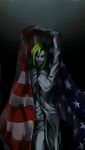  american_flag bad_id bad_pixiv_id dorasan007 funny_valentine green_hair jojo_no_kimyou_na_bouken long_hair solo steel_ball_run 