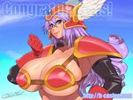  breasts chunsoft cosine dragon_quest dragon_quest_iii english enix gloves large_breasts purple_hair soldier_(dq3) 