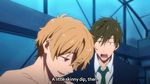  2boys animated animated_gif english free! hazuki_nagisa male_only multiple_boys photoshop subtitle tachibana_makoto 