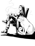  chair cigarette long_hair persian pixiv_thumbnail pok&eacute;mon_card_ni_natta_wake pokemon pokemon_(manga) pokã©mon_card_ni_natta_wake resized sakaki_(pokemon) sitting smoke young younger 