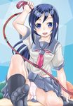  aragaki_ayase black_hair blue_eyes feet leash long_hair ore_no_imouto_ga_konna_ni_kawaii_wake_ga_nai panties pantyshot pov shirantakashi underwear 