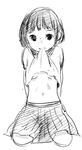  1girl bokura_no_hentai fumi_fumiko loli lowres monochrome short_hair 