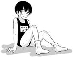  1boy androgynous bokura_no_hentai crossdressing fumi_fumiko lowres socks swimsuit trap 