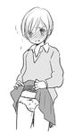  1boy androgynous bokura_no_hentai bulge crossdressing crying fumi_fumiko monochrome trap 