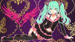  arm_support bad_id bad_pixiv_id boots bra garter_straps green_eyes green_hair hatsune_miku high_heels highres honey_whip_(module) ilo long_hair nail_polish navel project_diva_(series) project_diva_f skirt solo sweet_devil_(vocaloid) thighhighs twintails underwear vocaloid 