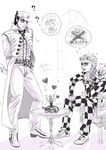  bad_id bad_pixiv_id coco_jumbo dio_brando giorno_giovanna greyscale jean_pierre_polnareff jojo_no_kimyou_na_bouken kuujou_joutarou monochrome multiple_boys nanatsudogychou stardust_crusaders turtle vento_aureo 