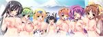  6+girls anegawara_rin araiguma bath bikini black_hair blonde_hair breast_grab breast_hold breast_squeeze breasts brown_hair cum cum_on_body cum_on_breasts cum_on_hair cum_on_upper_body facial game_cg green_hair honoo_no_haramase_wanpaku_oppai_ojou-sama_gakuen huge_breasts imari_kaname indoors lactation multiple_girls nipples ootori_asuka orange_hair oukido_emu purple_hair selen_mariabell_lockhart shiougi_hiina small_breasts squeez swimsuit tagme_(character) ukyou_shizune yuibi 