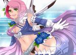  1girl alisa_boskonovich breasts junior_(namatamemisa) large_breasts midriff pink_hair robot smile solo tekken 