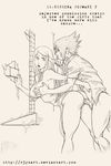  1boy 1girl anal ass breast_grab hair_grab highres long_hair monochrome naruto r3ydart sex uchiha_sasuke uncensored uzumaki_kushina 