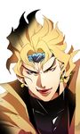  blonde_hair dio_brando highres jojo_no_kimyou_na_bouken lipstick makeup male_focus red_eyes solo tazawa_(odamura) 