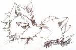  canid canine canis eye_patch eyewear fox fox_mccloud handkerchief kissing lilith_(artist) male male/male mammal nintendo star_fox video_games wolf wolf_o&#039;donnell 