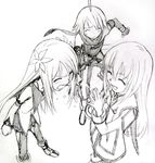  2girls artist_request closed_eyes collet_brunel emil_castagnier flower gloves greyscale long_hair lowres marta_lualdi monochrome multiple_girls scarf smile tales_of_(series) tales_of_symphonia tales_of_symphonia_knight_of_ratatosk traditional_media 
