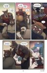  absurd_res anthro anus balls blake_harper_(thepurp) blush bottomless bottomless_male butt canid canine canis claws clothed clothing dialogue dobermann domestic_dog electronics embarrassed english_text finn_(thepurp) genitals group hi_res lagomorph leporid male male/male mammal marcus_(thepurp) muscular muscular_male pawpads pecs phone pinscher rabbit speech_bubble suid suine sus_(pig) text thepurp topwear tusks vest wild_boar 