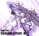  bad_pixiv_id beam_rifle energy_gun gun gundam gundam_astray_blue_frame gundam_seed gundam_seed_astray king_of_unlucky mecha no_humans solo weapon 