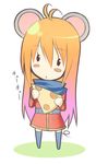  animal_ears bad_id bad_pixiv_id blush cheese chibi copyright_request food kakaon mouse_ears solo 