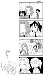  4koma antenna_hair asou_natsumi comic greyscale kate_(sketchbook_full_colors) kurihara_nagisa long_hair monochrome multiple_girls sasaki_juju short_hair sketchbook_full_colors toutouhai translated twintails 