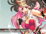  barachan champion clenched_hand feathers gloves hat lipstick long_hair makeup pink_eyes pink_hair ragnarok_online solo 