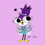 4_arms antennae_(anatomy) anthro arthropod avian beak big_eyes bird black_legs blue_bottomwear blue_clothing blue_skirt blue_sweater blue_topwear bottomwear clothing disney feathers female fly_(animal) fur gloves hair handwear insect insect_wings jim_henson's justin_caban maggie_pesky multi_arm multi_limb muppet_babies muppets penguin ponytail purple_body purple_feathers purple_fur purple_tuft skirt solo summer_penguin sweater the_buzz_on_maggie topwear tuft turtleneck voice_actor_joke white_body white_clothing white_feathers white_fur white_gloves white_handwear wings yellow_beak yellow_flippers