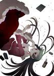  bandages black_hair drugged drugs empty_eyes houraisan_kaguya koruri long_hair red_eyes solo touhou 