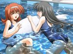  2girls game_cg hitomi_my_stepsister maejima_hitomi multiple_girls water wet yanamoto_yuki 