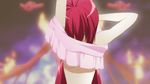  1girl animated animated_gif credits cthugha_(nyaruko-san) haiyore!_nyaruko-san lowres navel red_hair screencap 