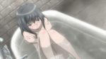 1girl animated animated_gif bath bathing bathtub dansai_bunri_no_crime_edge edit edited mushanokouji_iwai nude pussy sitting water 
