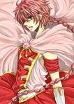  bad_id bad_pixiv_id braid cape circlet dress frills gem hanatsuki_(sora36dgi5) long_hair magic_knight_rayearth pink_cape pink_eyes pink_hair red_dress shidou_hikaru single_braid smile solo 