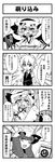  2girls 4koma child comic genderswap genderswap_(ftm) greyscale highres izayoi_sakuya jeno maid maid_headdress monochrome multiple_girls patchouli_knowledge remilia_scarlet touhou translated younger 