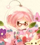  b_spa_gyoreva bad_id bad_pixiv_id brittany_(pikmin) glasses helmet open_mouth pikmin_(creature) pikmin_(series) pikmin_3 pink_hair pointy_ears spacesuit 