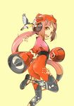  1girl bird headphones hello_kitty helmet nekomura_iroha pink_hair solo speaker vocaloid 