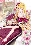  :d baby's-breath bad_id bad_pixiv_id bangs bare_legs bare_shoulders blackberry_(fruit) blonde_hair blueberry blush bouquet bow breasts cake chaise_longue character_name choker cinia_pacifica cleavage cocoon_(loveririn) coffee_pot cream cream_on_face cup cushion dress drill_hair eating eyelashes feet flower food food_on_face food_print fork frilled_choker frilled_dress frills fruit full_body gloves hair_bow hair_flower hair_ornament hairband hat high_heels holding holding_fork holding_plate indoors lamp large_breasts layered_dress lolita_fashion long_hair looking_at_viewer macaron makeup mascara mini_hat off-shoulder_dress off_shoulder open_mouth picture_frame pink_dress pink_eyes pink_flower pink_hat pink_rose plate print_dress red_flower red_footwear red_rose ringlets rose sandals shoes sitting smile sparkle strappy_heels strawberry strawberry_print sunlight sweets swept_bangs sword_girls table tablecloth tassel tiered_tray toes tray very_long_hair wainscoting wallpaper_(object) white_bow white_flower white_gloves white_rose window 