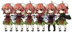  ahoge anger_vein angry bad_id bad_pixiv_id bandages chain costume_chart cuffs doll double_bun flats flower ibaraki_kasen kappa magic_hand open_mouth pantyhose short_hair sign skirt smile solo touhou wild_and_horned_hermit ys_(fall) 