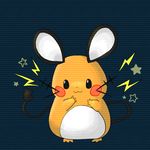  dedenne gen_6_pokemon mouse no_humans pokemon pokemon_(creature) pokemon_(game) pokemon_xy scanlines tail whiskers 