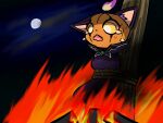 bodily_fluids burning crying domestic_cat felid feline felis female feral hi_res imminent_death league_of_legends magic_user mammal riot_games solo tears witch yuumi_(lol) yuumisocute