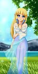  1girl blonde_hair blue_eyes breasts dress nintendo nipples no_bra no_panties outdoors pointy_ears princess_zelda pussy sigurd_hosenfeld sigurdhosenfeld sky skyward_sword solo the_legend_of_zelda the_legend_of_zelda:_skyward_sword transparent triforce uncensored 