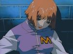  90s animated animated_gif bandages imminent_rape mezzo_forte multiple_boys pink_hair suzuki_mikura umetsu_yasuomi 